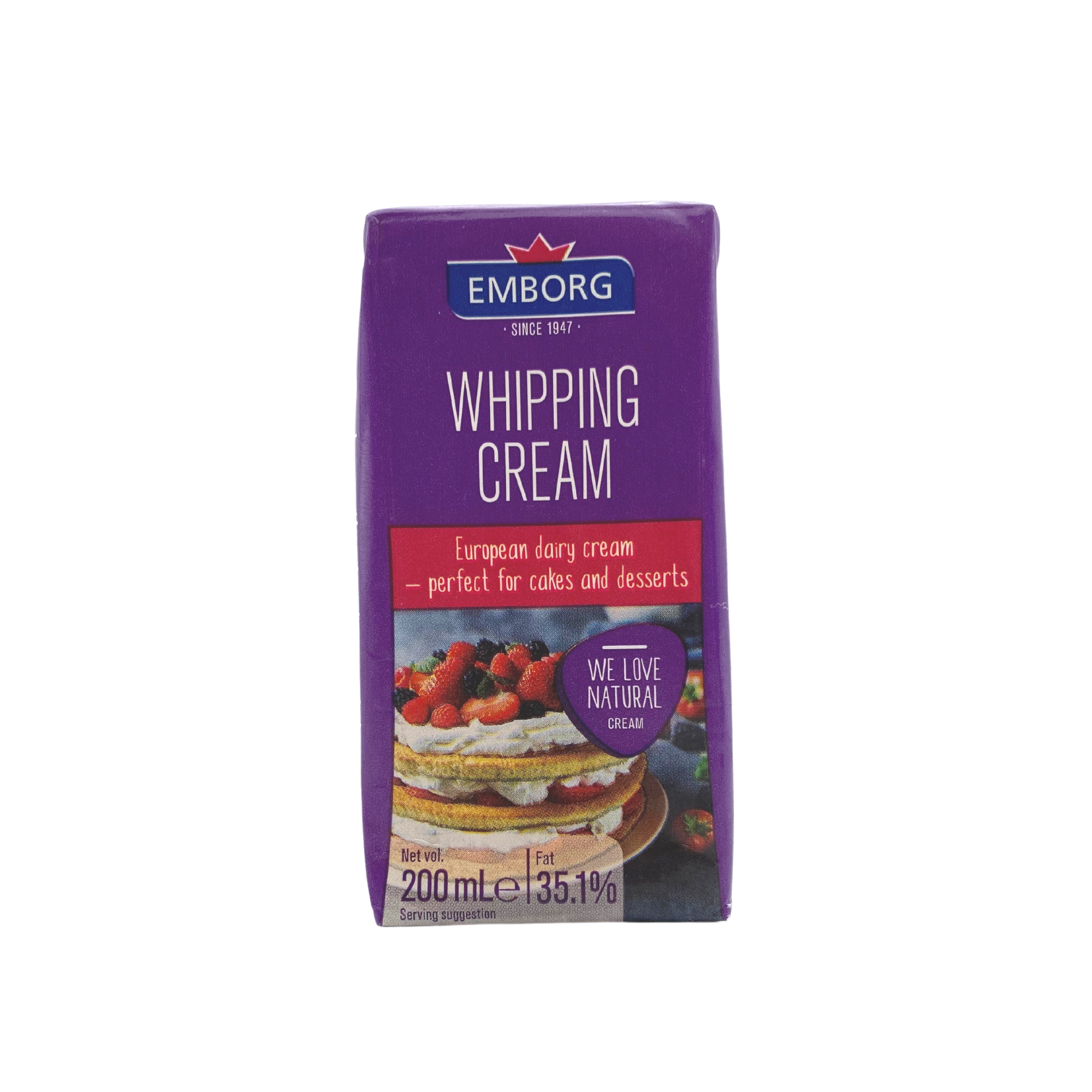 Emborg UHT Whipping Cream 200ml