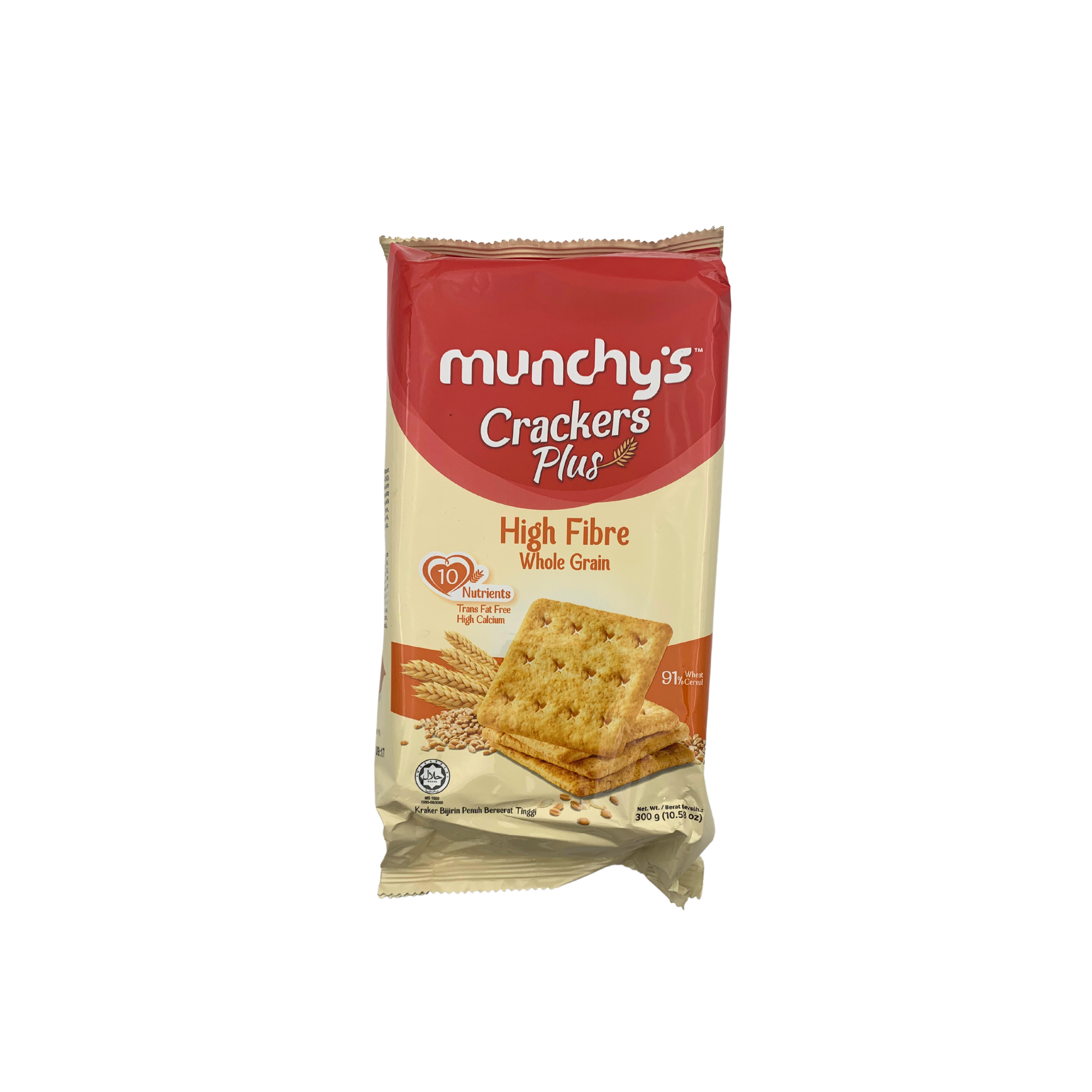 Munchys Cracker Plus Fibre Whole Grain 300g