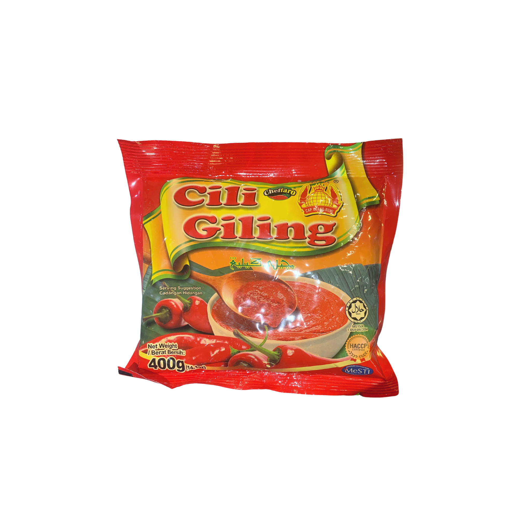 Cap Udang Bumi Cili Giling 400g