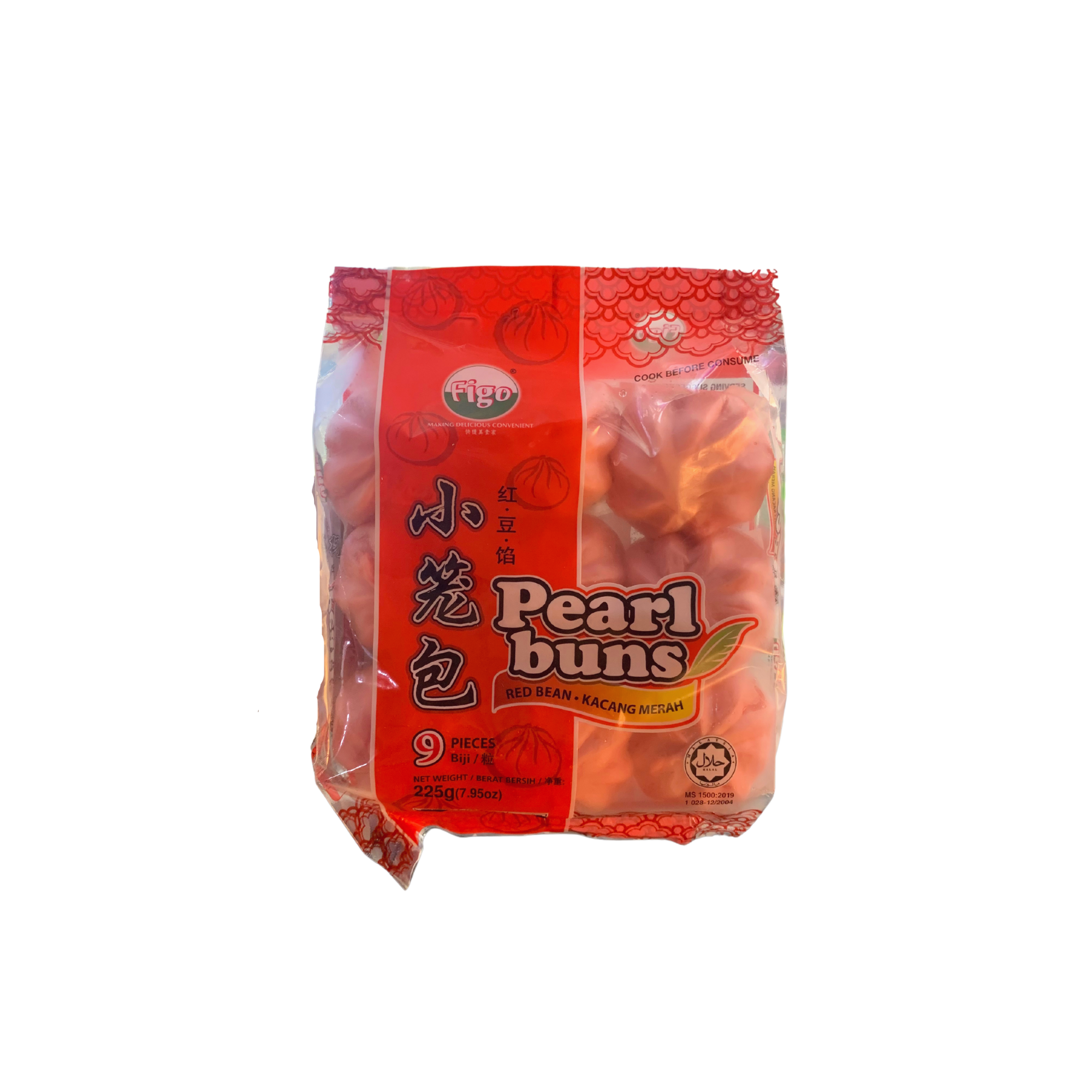 Figo Red Bean Pearl Bun 225g