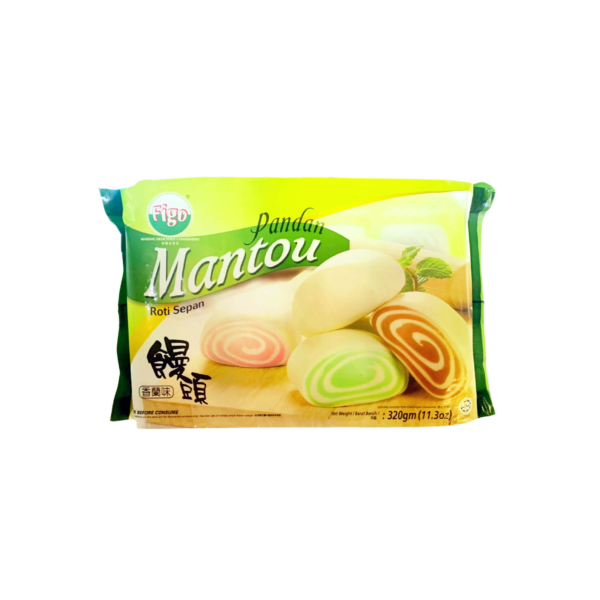 Figo Pandan Mantou 320g