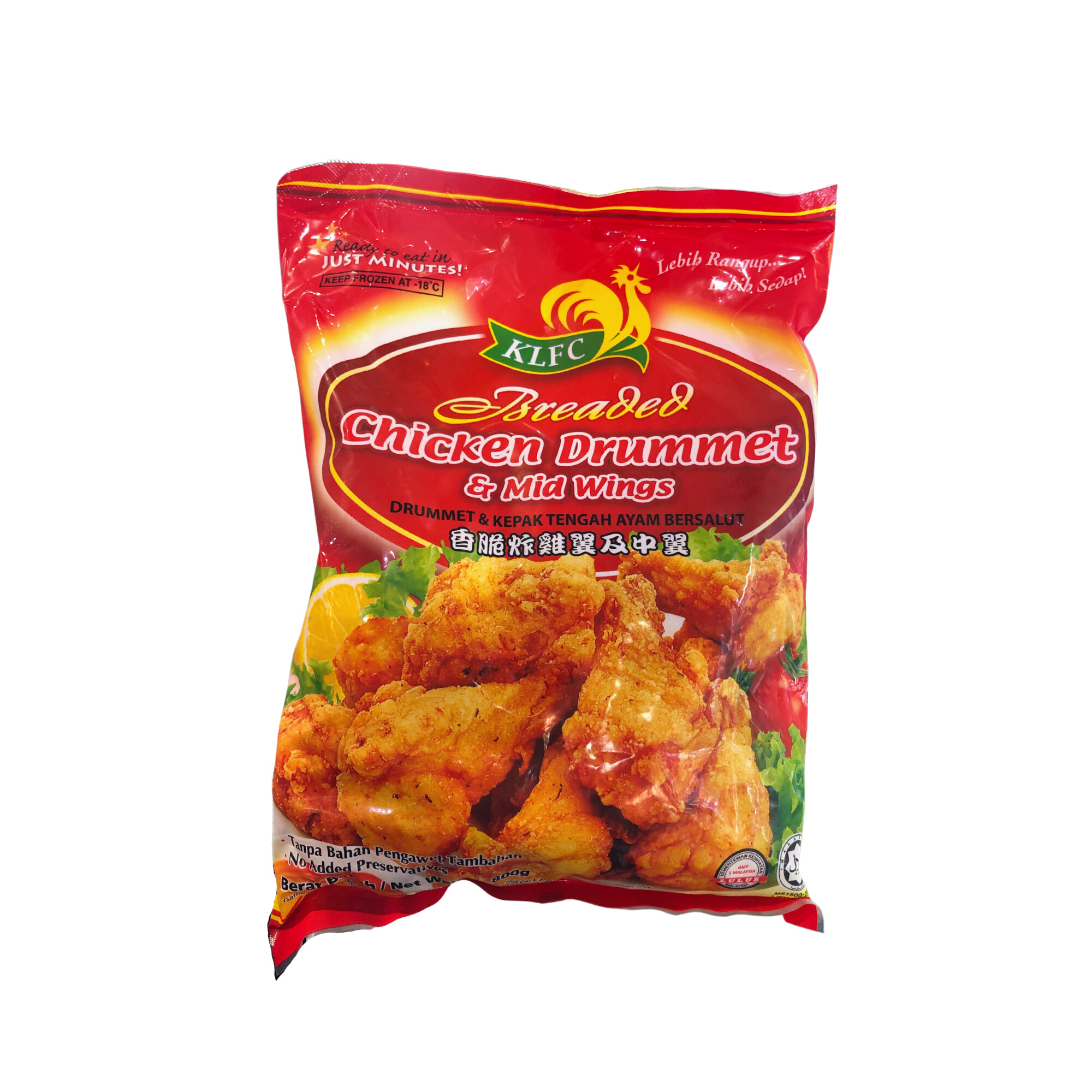 KLFC Breaded Chicken Drummet 800g — HarimauFresh - Online Groceries ...