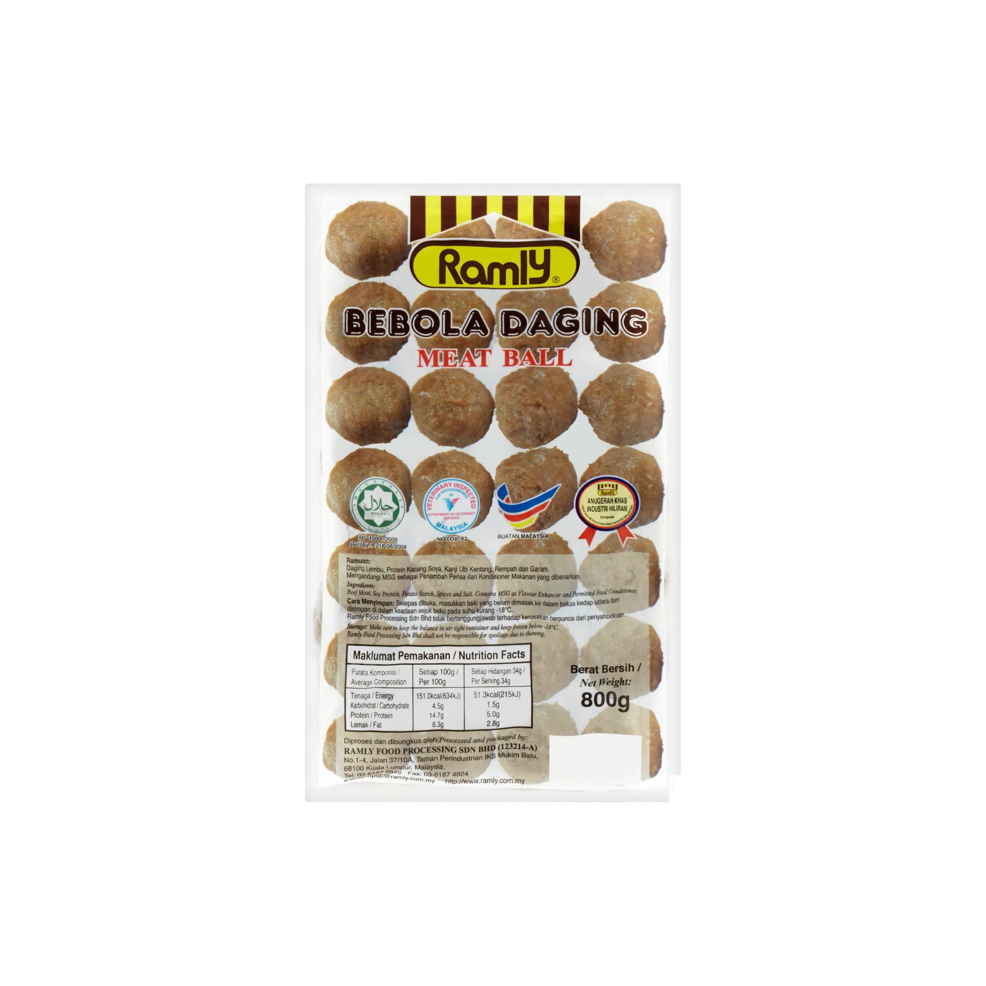 Ramly Beef Ball 800g