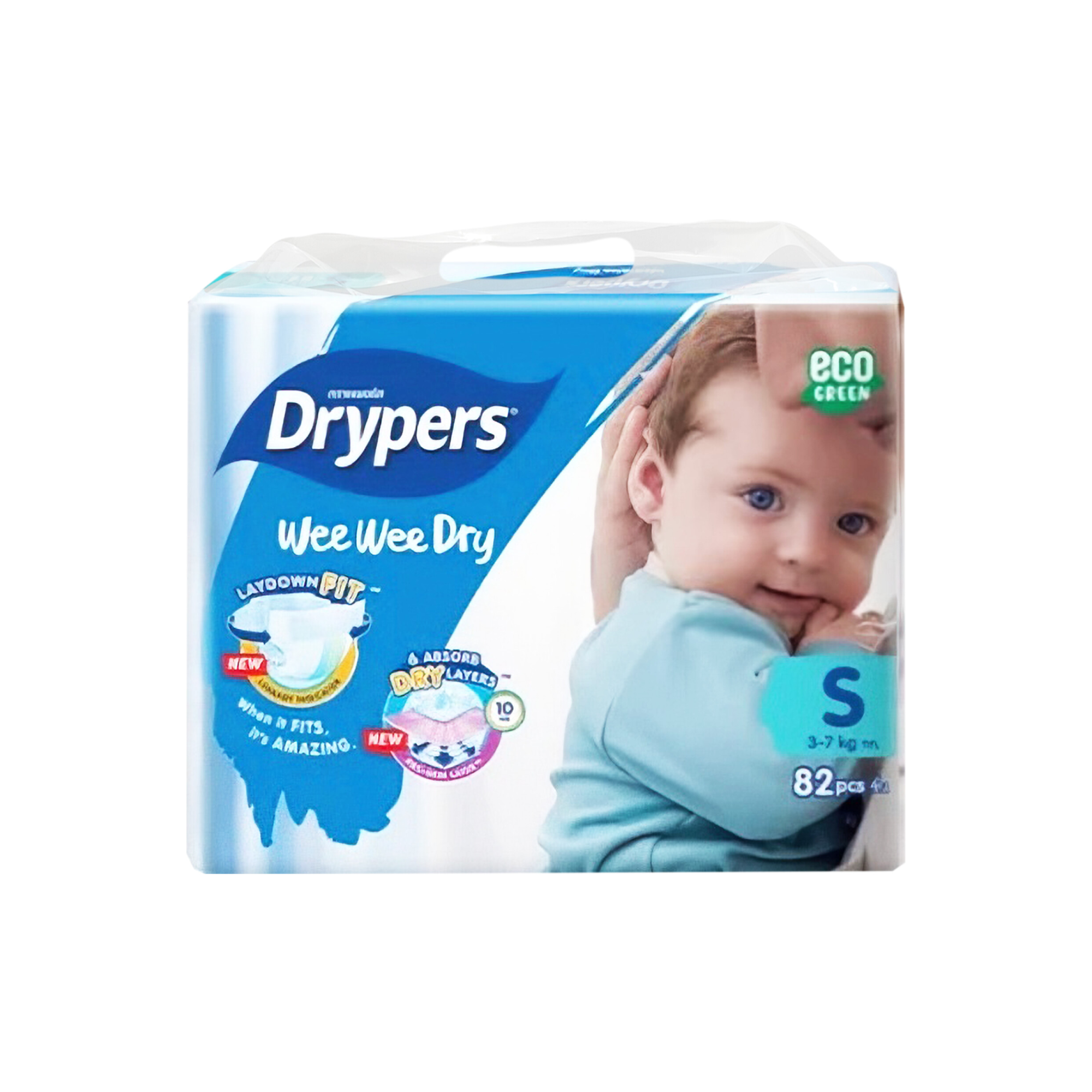 Drypers Wee Wee Dry Mega Pack S 80pcs