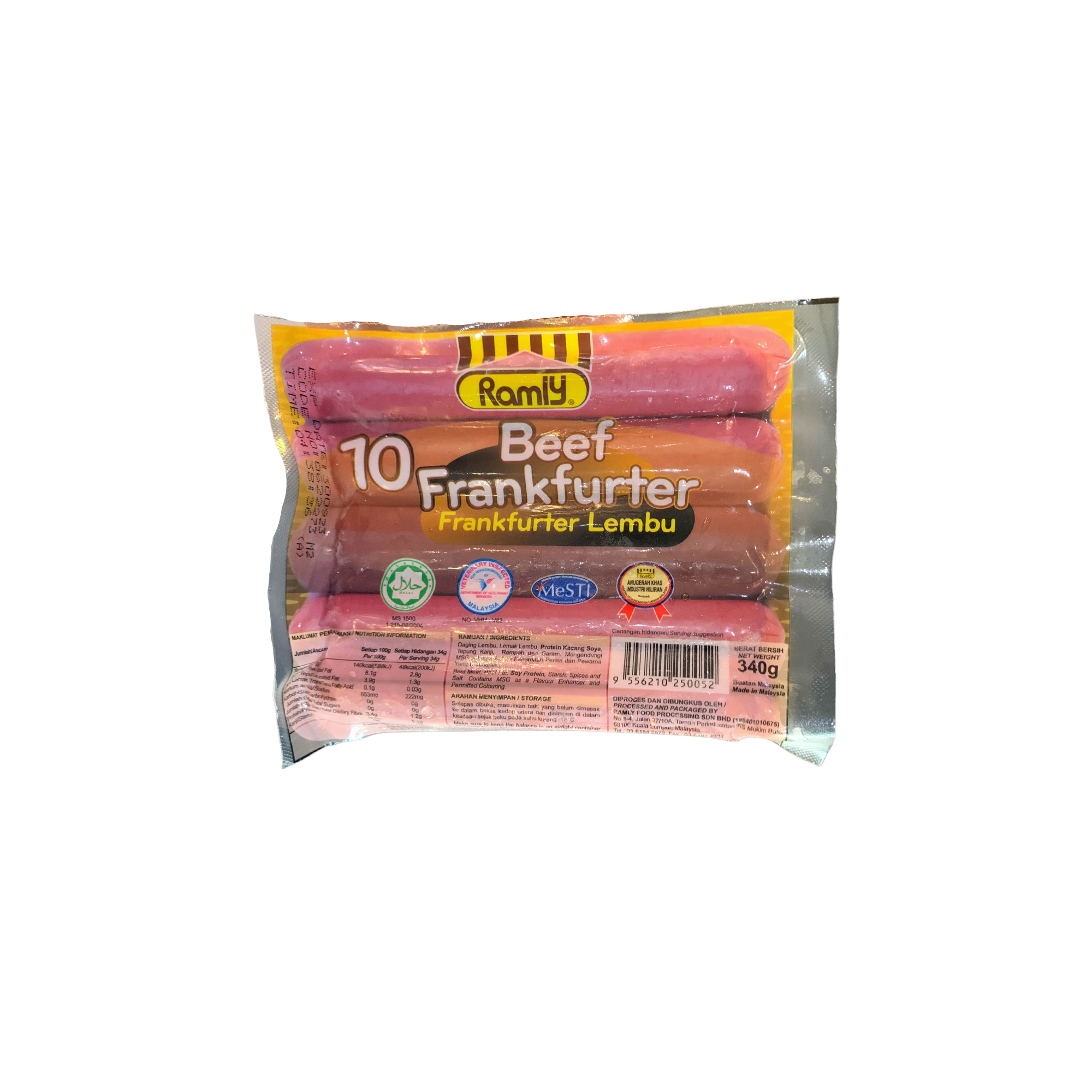 Ramly Beef Frankfurter 340g