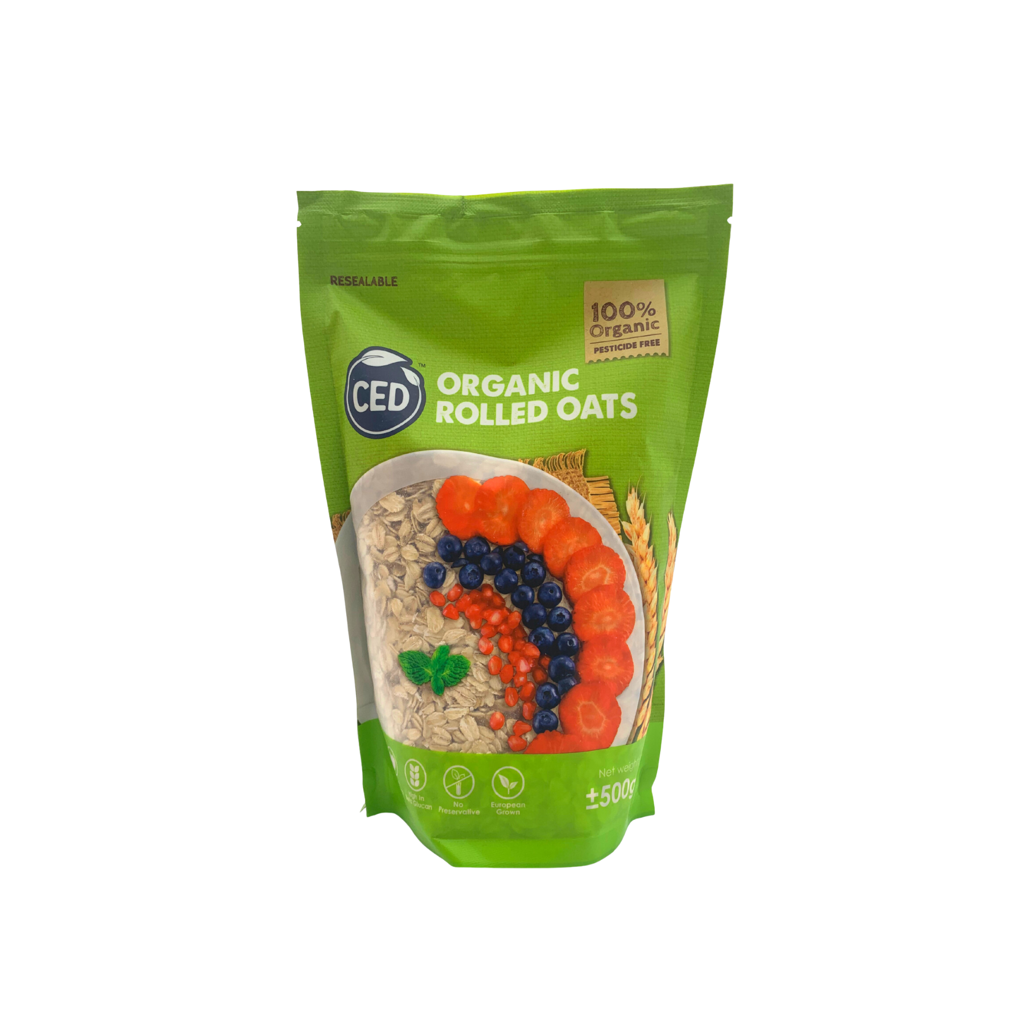Ced Organic Rolled Oats 500g