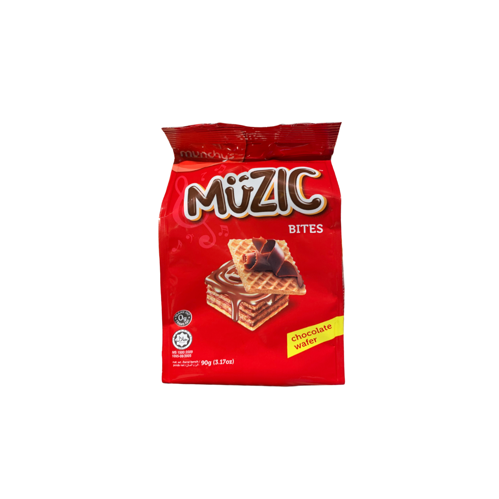 Munchys Muzic Chocolate Wafer Cube 90g