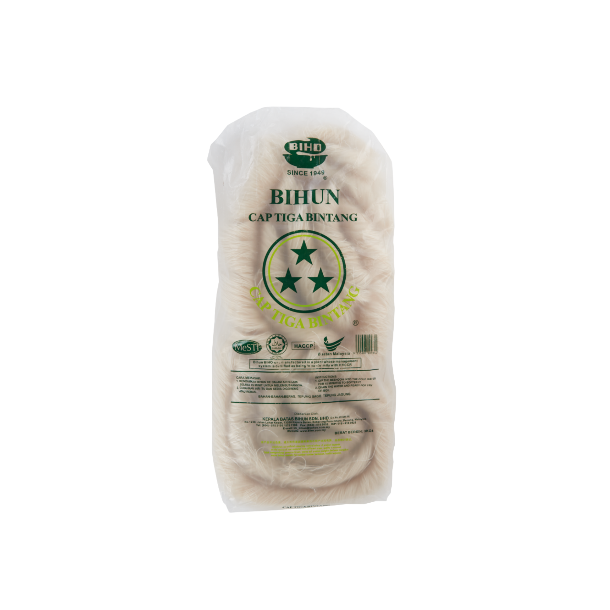 Biho Cap Tiga Bintang Bihun 3kg