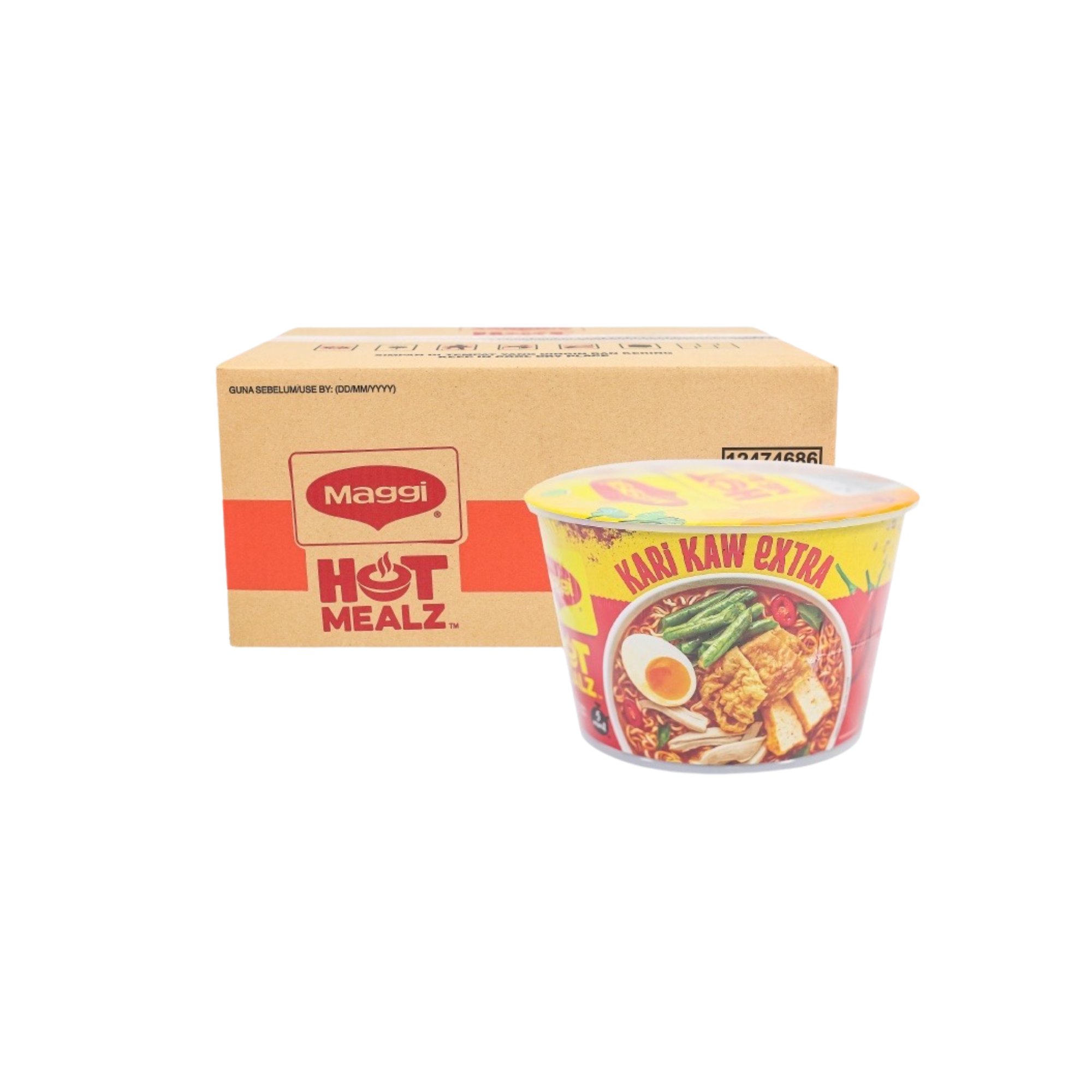 Maggi Hot Mealz Kari Kaw Extra 90g x 12 unit