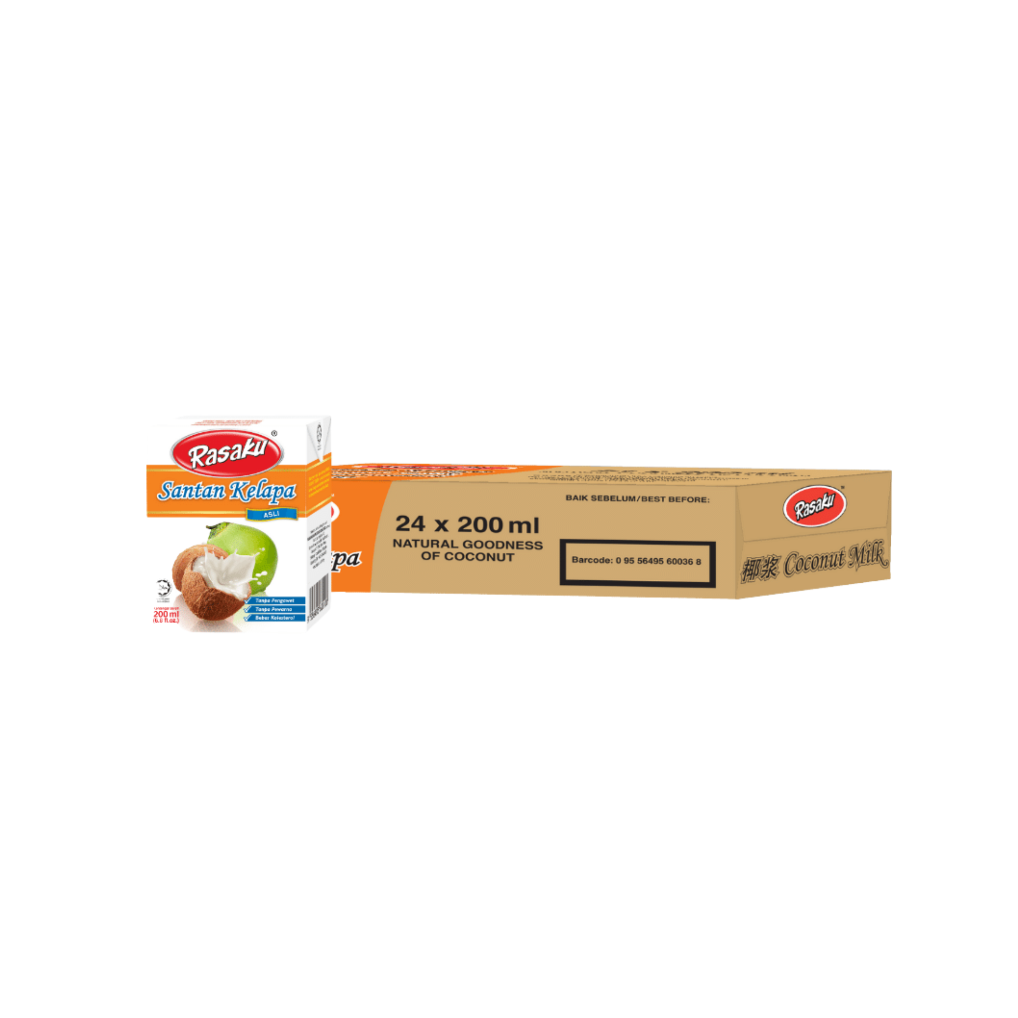Rasaku Santan Kelapa 200ml x 24 Unit
