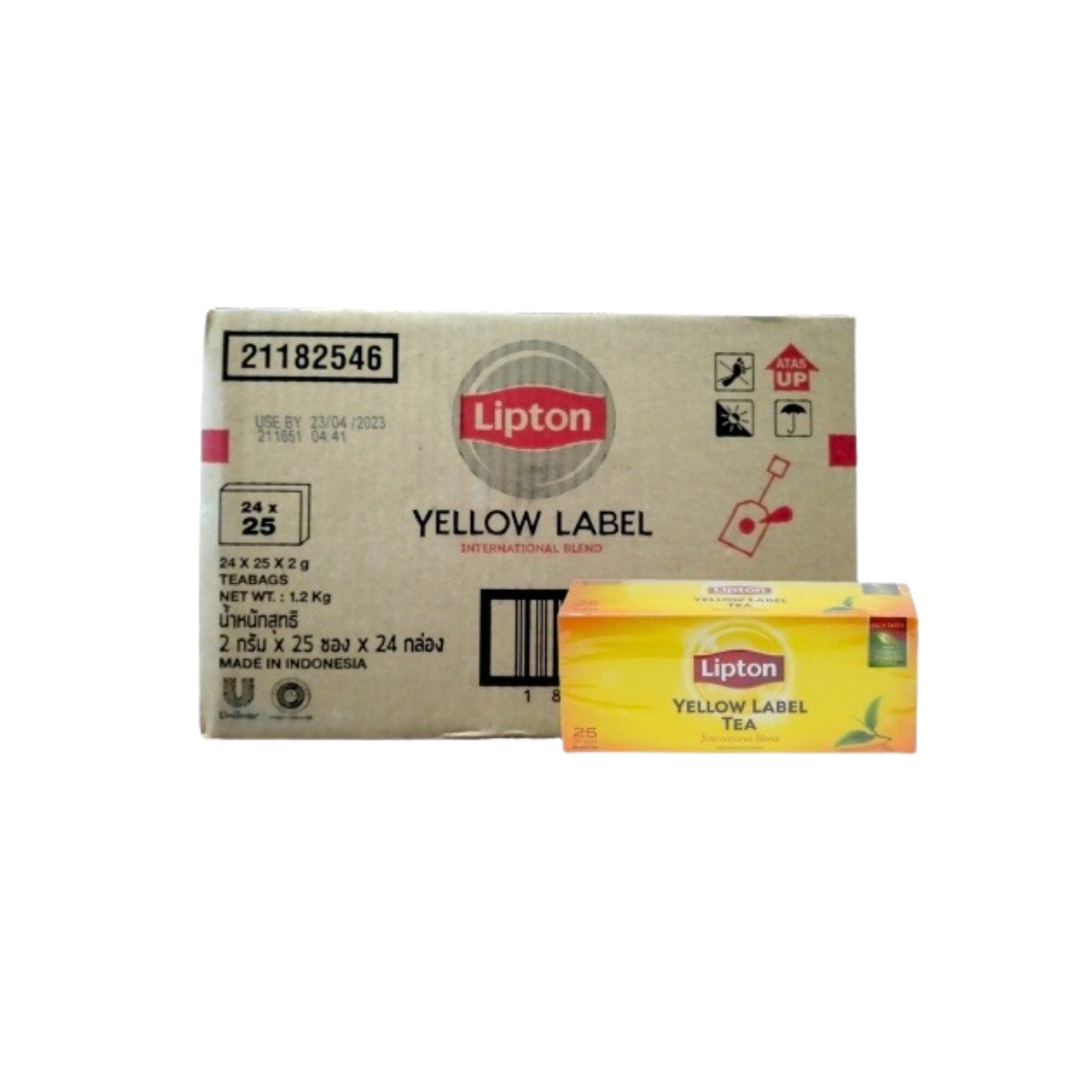 Lipton Yellow Label Teabags 25 Sachets x 24 Packs — HarimauFresh ...