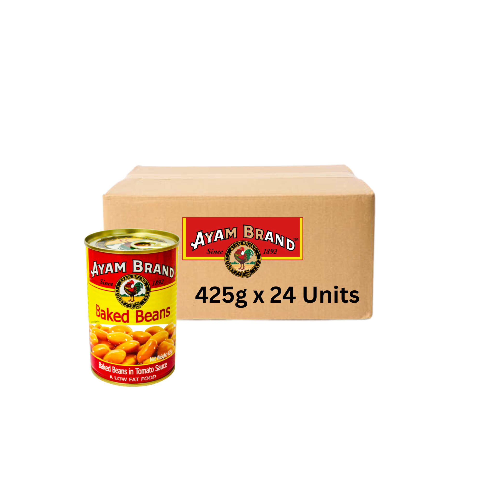 Ayam Brand Baked Bean 425g x 24 Units — HarimauFresh Online Groceries