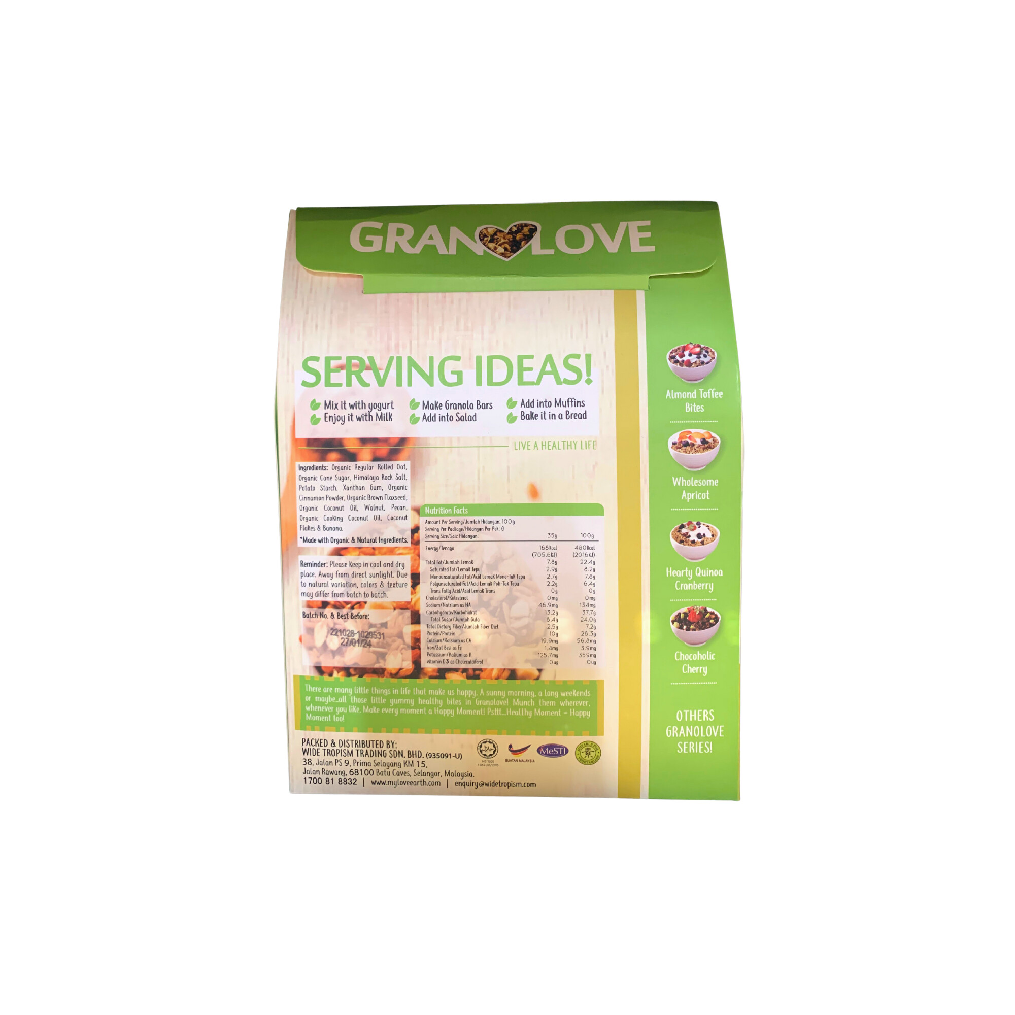 Love Earth Nutty Banana Granolove 300g — HarimauFresh Online