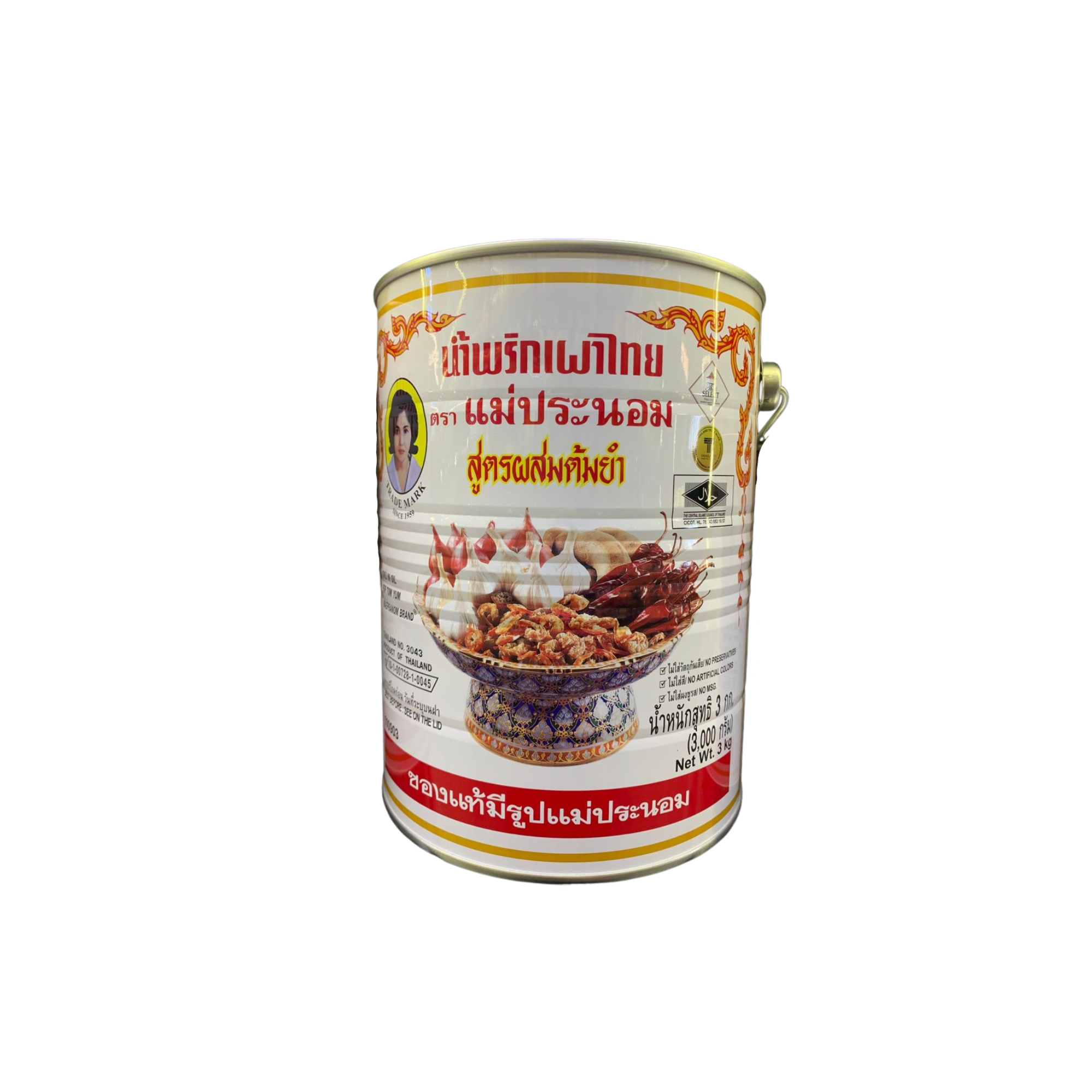 Mae Pranom Chilli in Oil For Tomyam 3kg