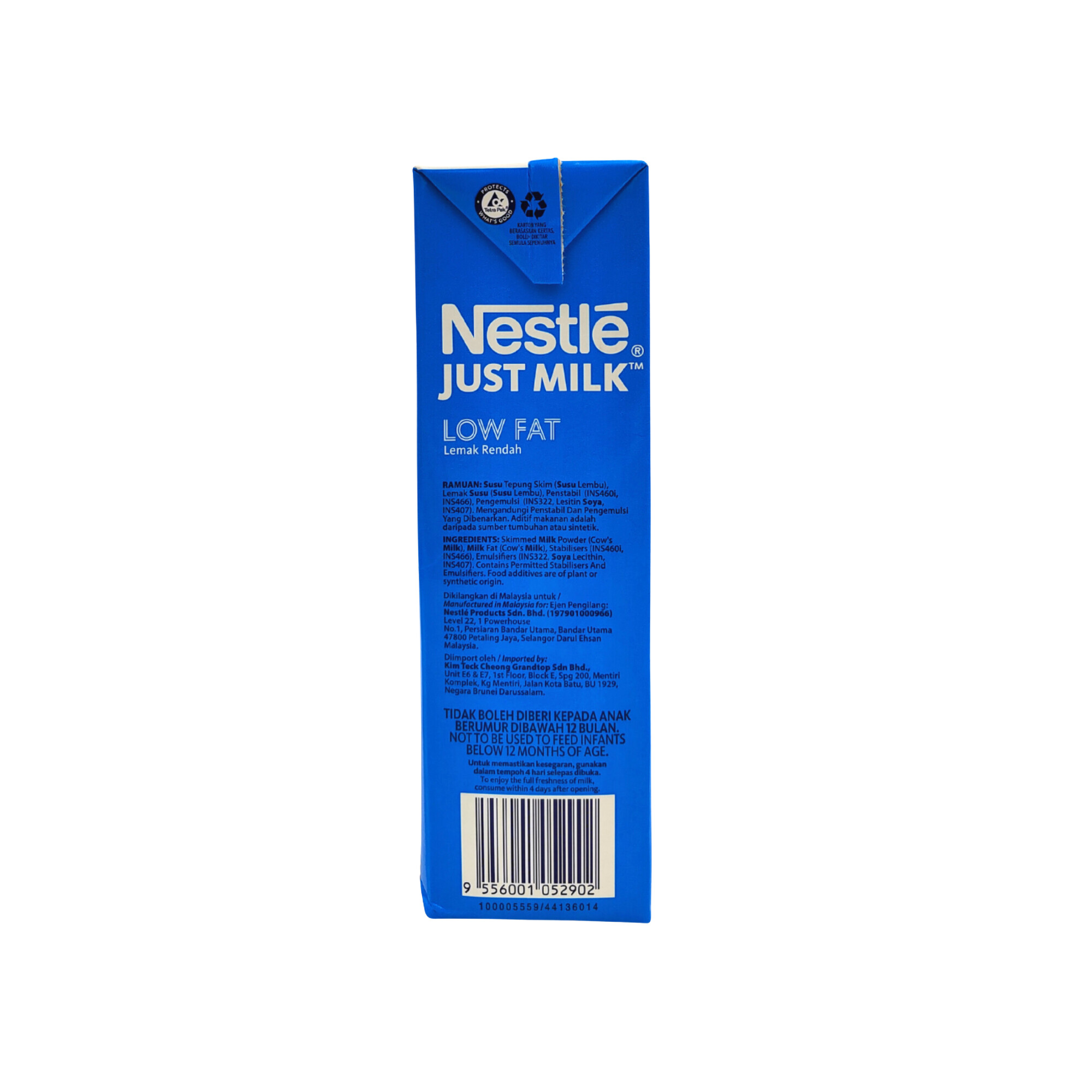 Nestle Just Milk Low Fat 1L HarimauFresh Online Groceries Malaysia