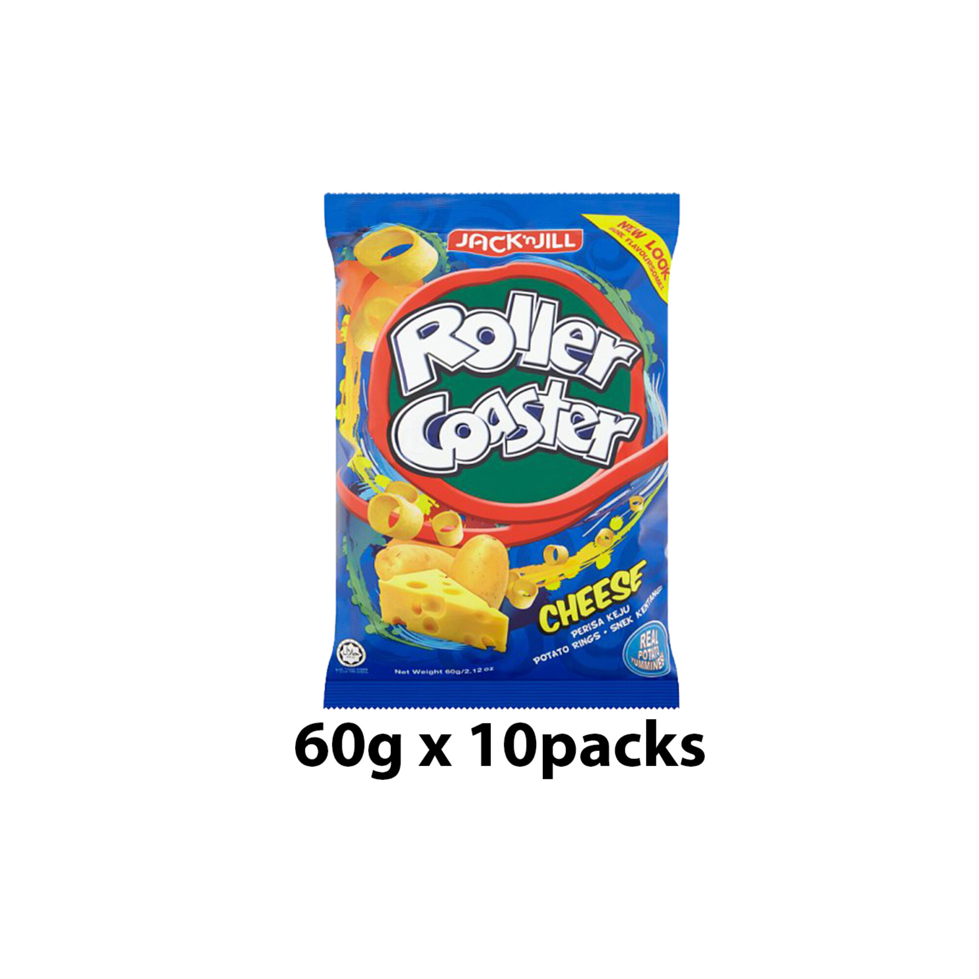 Jack N Jill Roller Coaster Cheese 60g x 10 Packs HarimauFresh