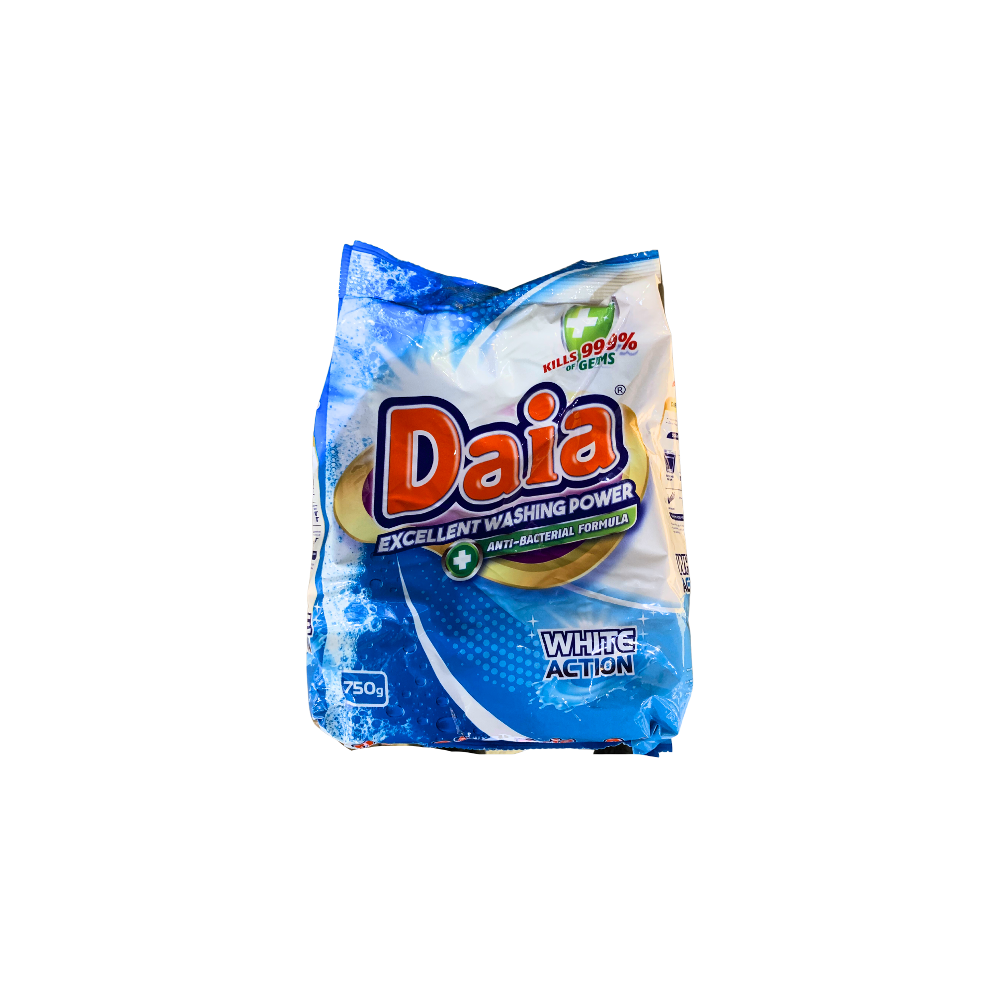 Daia Serbuk Pencuci White Action 720g