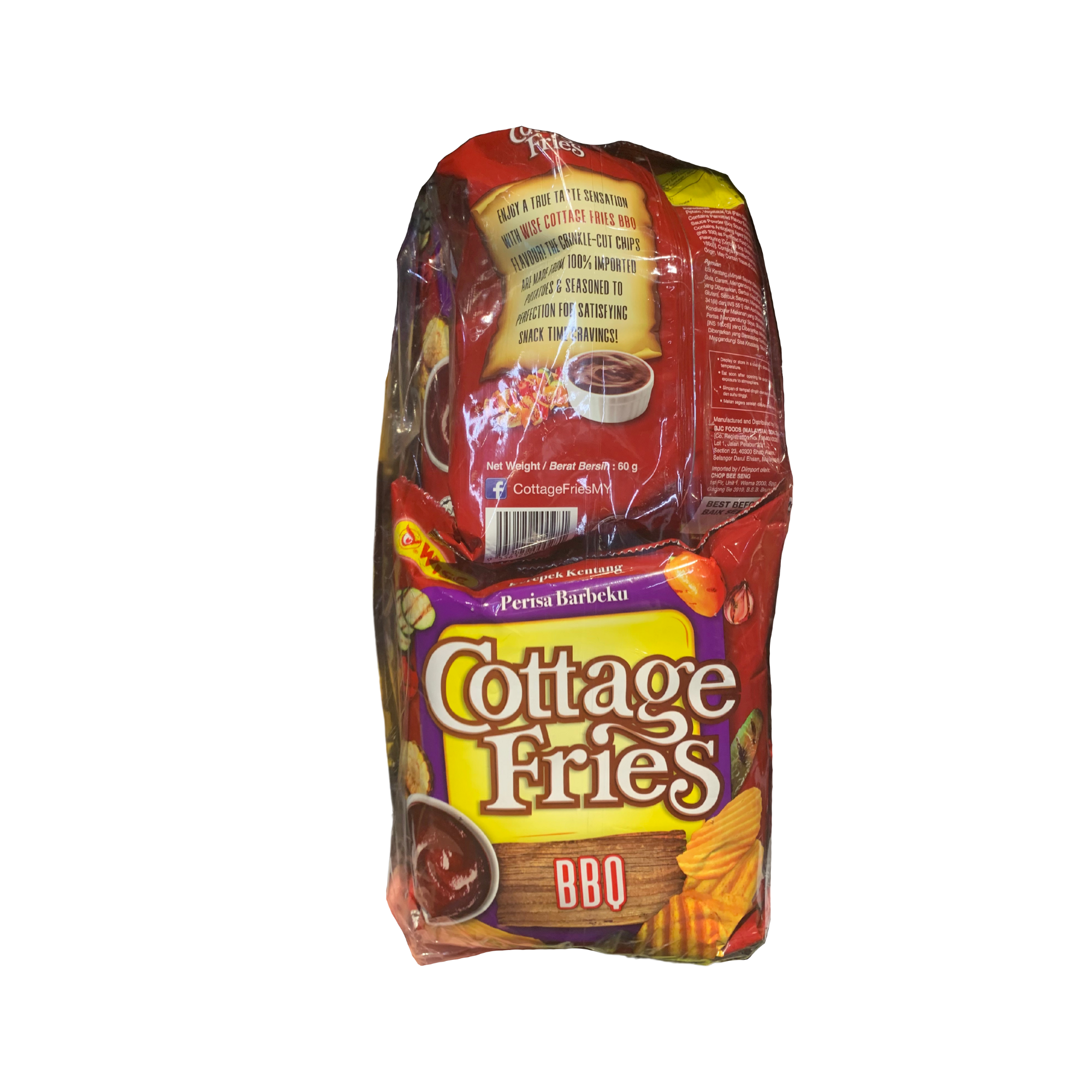 Wise Cottage Fries Bbq 65g x 12 Packs