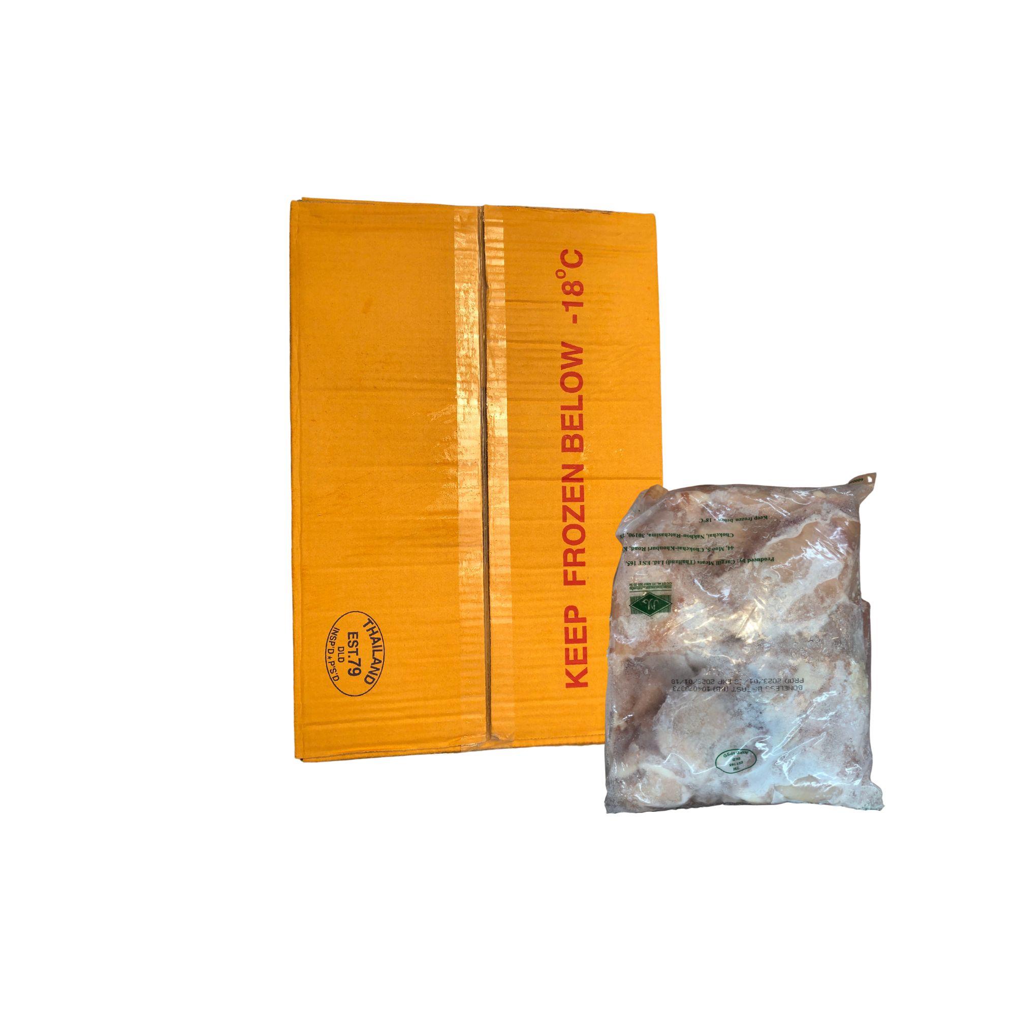 Tha Frozen Chicken Boneless Breast 2kg +/- x 6pkt
