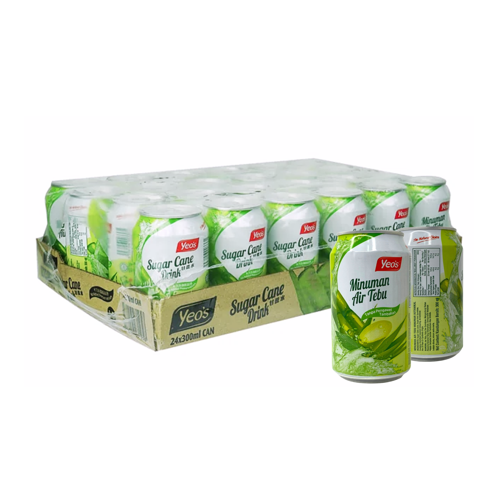 Yeo's Sugar Cane Cans 300ml x 24 Units