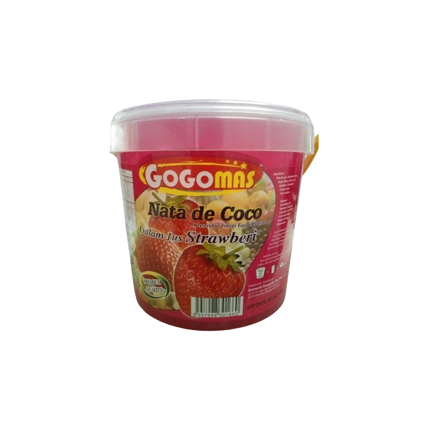 Gogomas Nata De Coco Strawberry 1.5kg