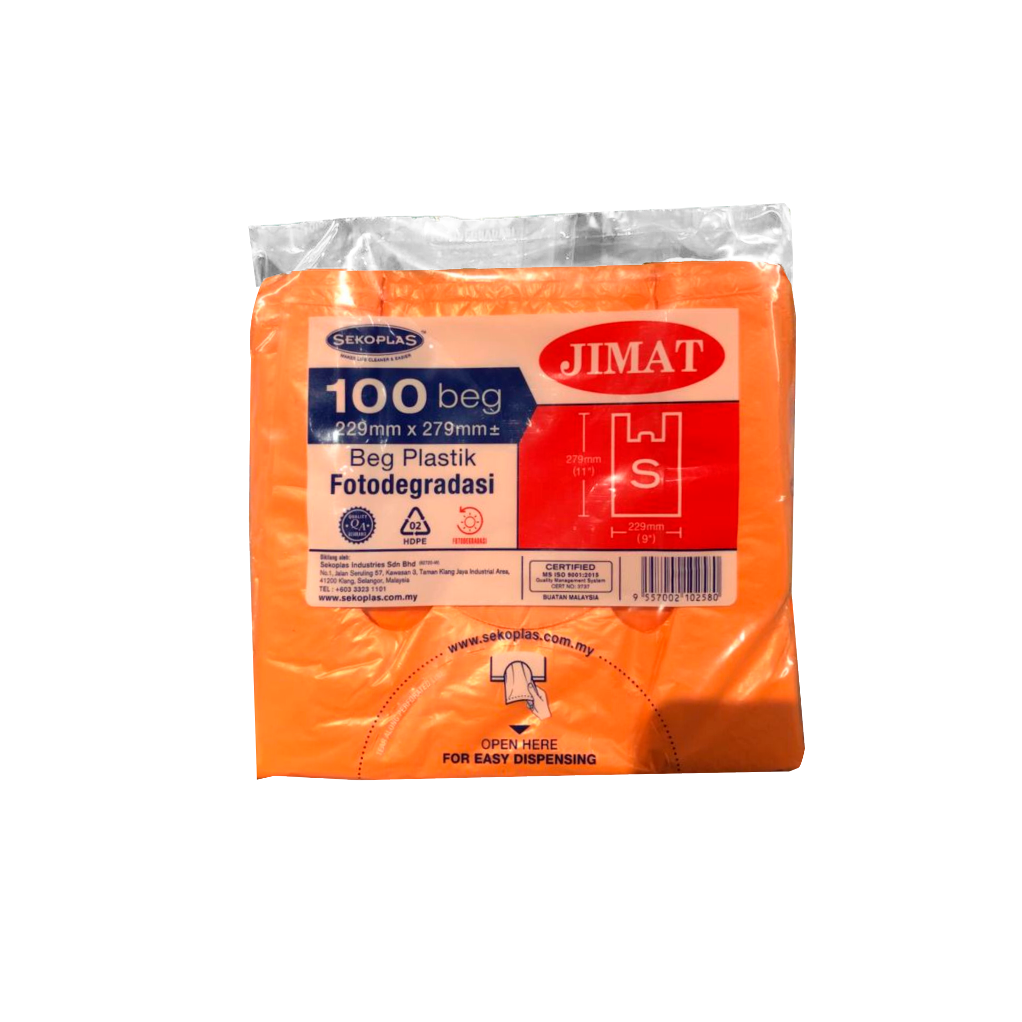 Sekoplas Jimat Orange S 100pcs