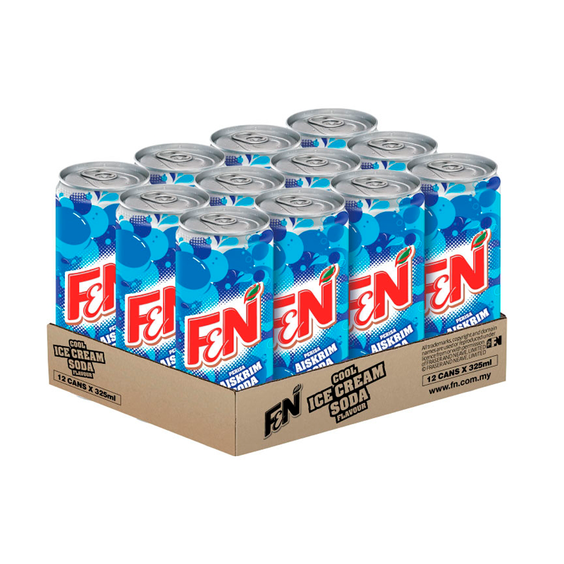 F&n Ice-Cream Soda Can 325ml x 12 Units