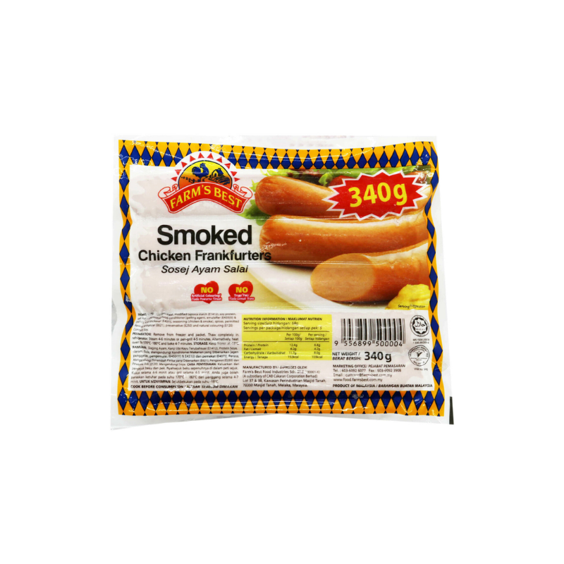 Farm s Best Chicken Frankfurter 340g HarimauFresh Online Groceries farm-s-best-chicken-frankfurter-340g-harimaufresh-online-groceries