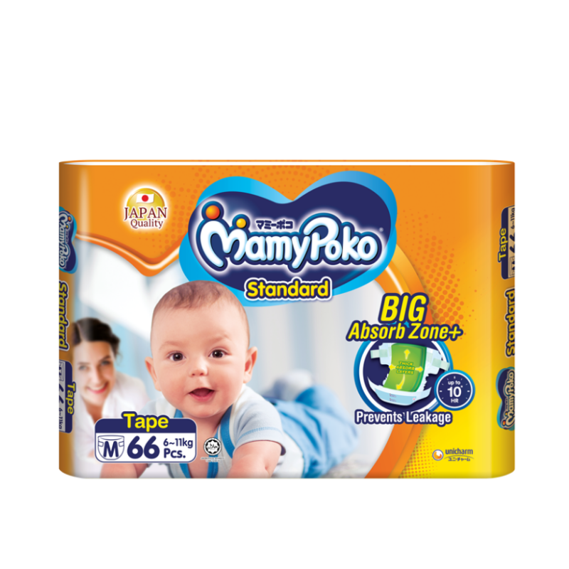 MamyPoko Standard Tape Super Jumbo M 66 Pieces