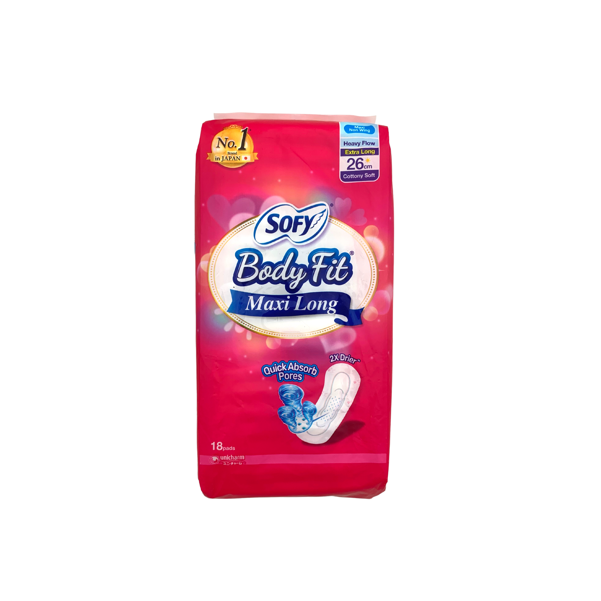 Sofy Body Fit Maxi Long 26cm x 18 Pieces