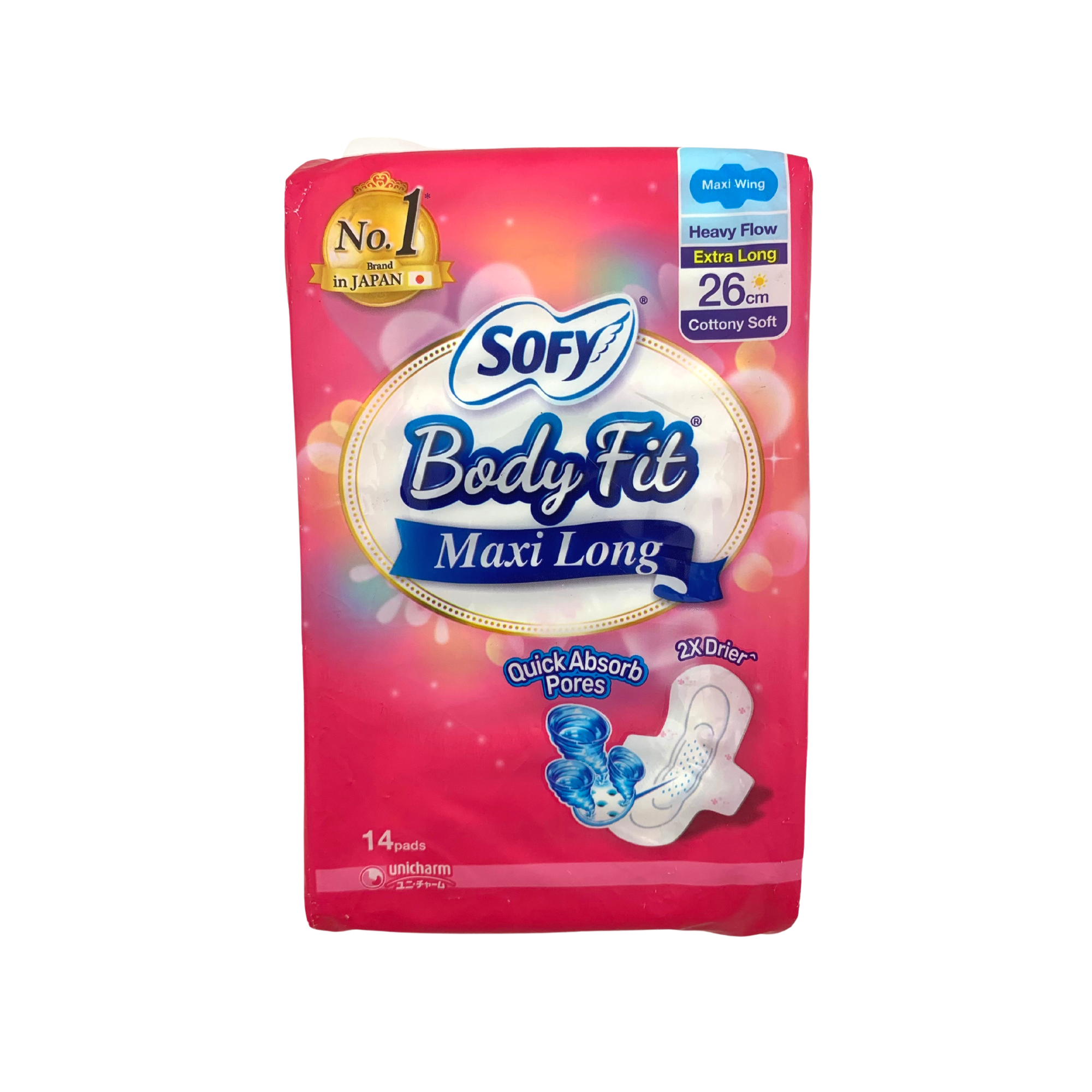 Sofy Body Fit Maxi Long 26cm x 14 Pieces